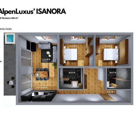 Isanora - Garden & Private Whirlpool By Alpenluxus Appartements Fügen Εξωτερικό φωτογραφία